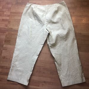 Tommy Bahamas Cotton Blend Stripes Dress Pants Sz 16 Beige